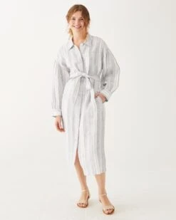 Mersea -Mersea Como Linen Dress Striped linen 2