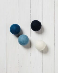 Wool Dryer Balls -Mersea DRYER BLUE 1