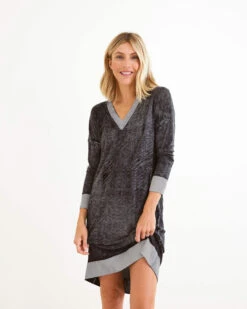 Saltwash Dress -Mersea ESST KNITDRESS BLACK WEB22 01