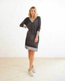 Saltwash Dress -Mersea ESST KNITDRESS BLACK WEB22 02