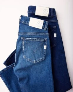 Nomad Cropped Mini Boot Jean -Mersea Nomad Cropped Mini Boot Cut Denim Infinity Blue 2