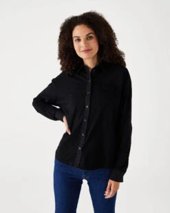 Moderne Oxford Tee -Mersea TOP 00240 BLK S 1610 web