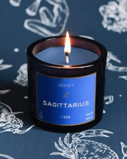 Sagittarius Zodiac Candle -(November 22 - December 21) -Mersea air sun sign candle Sagittarius 1