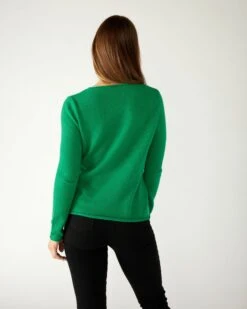Carmel Fitted Cashmere Sweater -Mersea carmel sweater jade 3