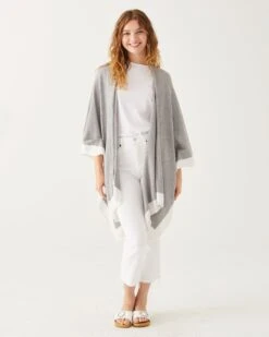 Charleston Travel Wrap -Mersea charleston cotton cashmere wrap white 1