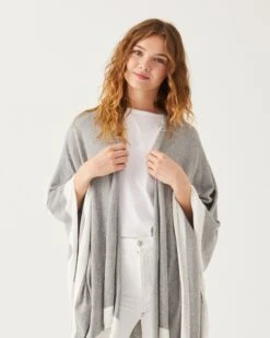 Charleston Travel Wrap -Mersea charleston cotton cashmere wrap white 2