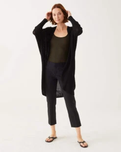 Chelsea Summer Kimono -Mersea chelsea summer cardigan black 1
