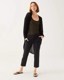 Chelsea Summer Kimono -Mersea chelsea summer cardigan black 3