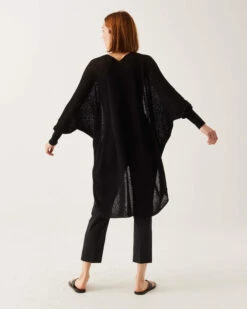 Chelsea Summer Kimono -Mersea chelsea summer cardigan black 4