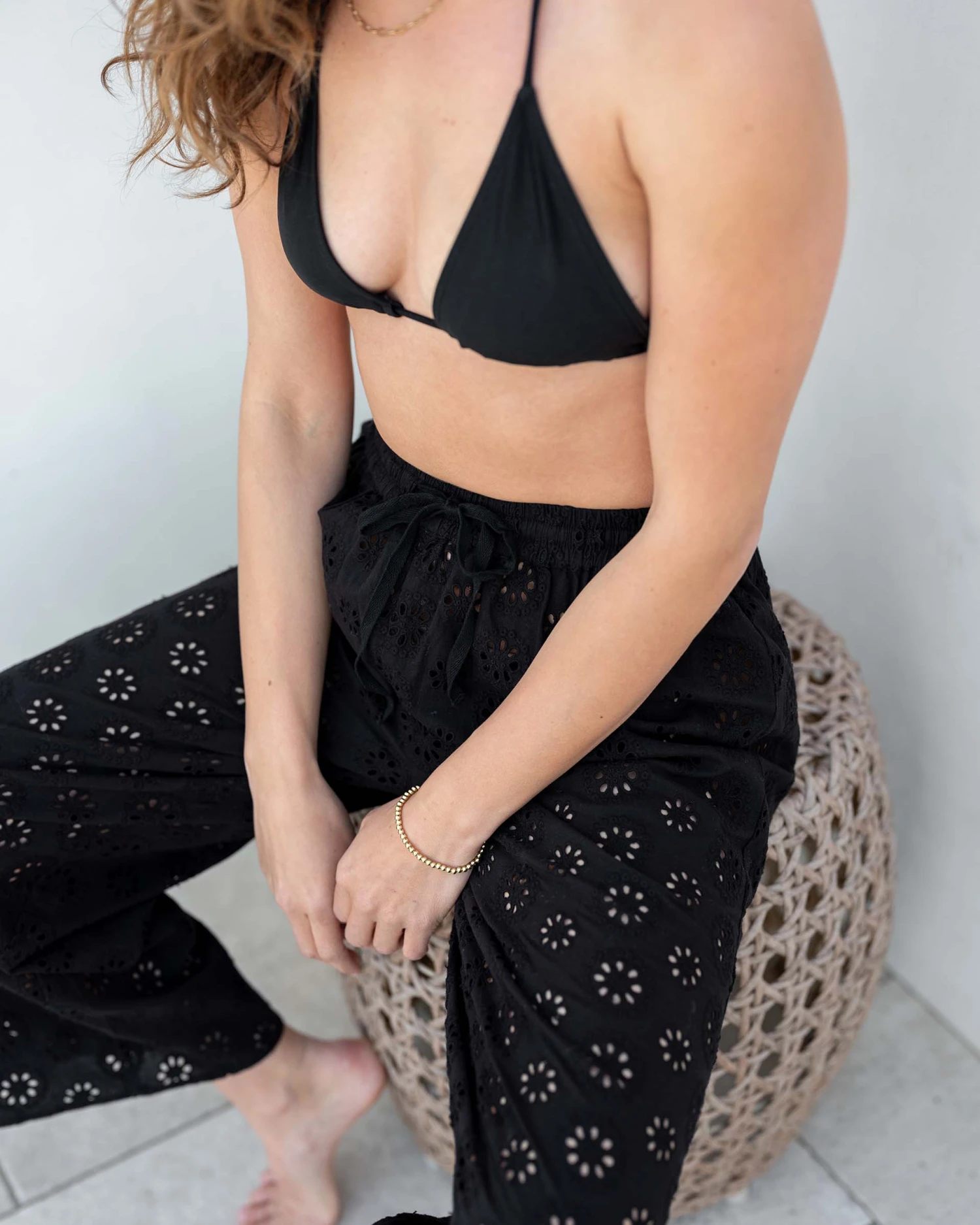 Daisy Eyelet Coverup Pant 3 Daisy Eyelet Coverup Pant - Image 3