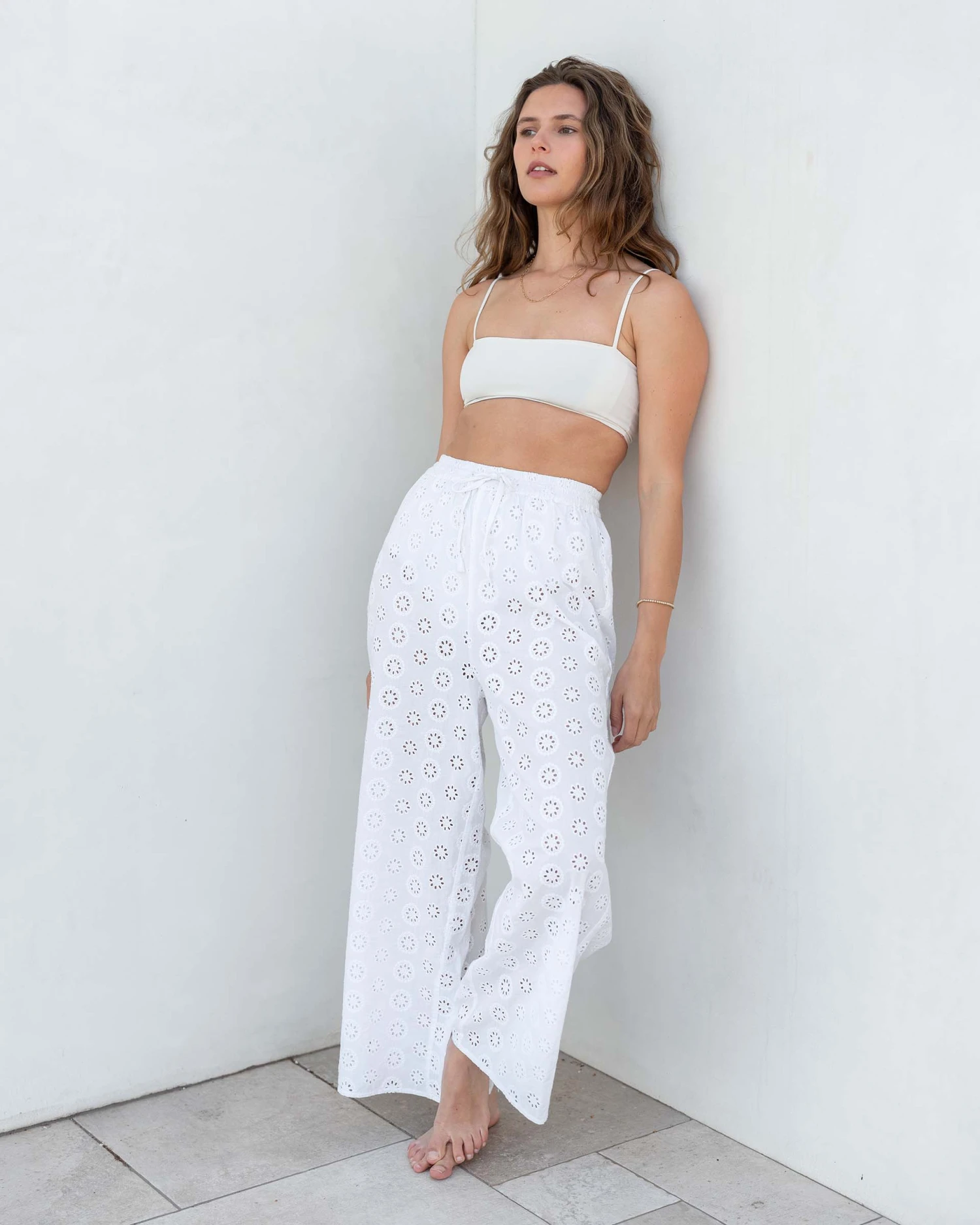 Daisy Eyelet Coverup Pant 6 Daisy Eyelet Coverup Pant - Image 6