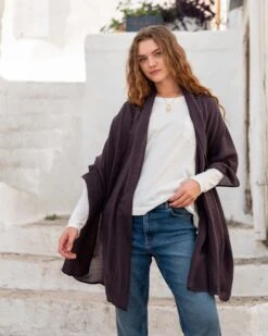 GoLightly Travel Scarf -Mersea go lightly scarf black 1