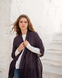 GoLightly Travel Scarf -Mersea go lightly scarf black 3