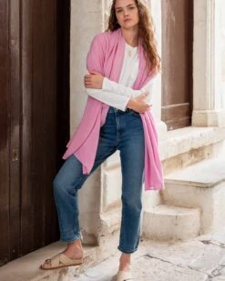 GoLightly Travel Scarf -Mersea go lightly scarf petunia pink 2