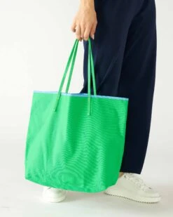 Le Canvas Tote -Mersea le canvas tote kelly green 2