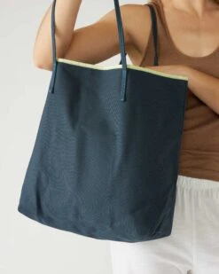 Le Canvas Tote -Mersea le canvas tote navy 3