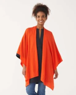 The Luxy Wrap 28 The Luxy Wrap -Mersea luxy cashmere wrap orange aperol 4