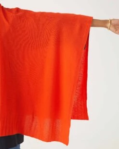 The Luxy Wrap 33 The Luxy Wrap -Mersea luxy cashmere wrap orange aperol 7
