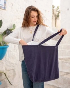 Marché Tote -Mersea marche tote navy 4