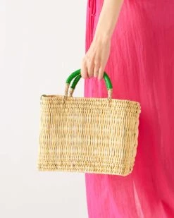 Medina Market Basket - Small -Mersea medina market basket island green small 3