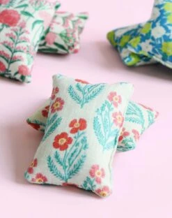 MERSEA Nuit Linen Sachet Set - Block Print Poppy -Mersea mersea nuit linen sachet set block print poppy 2