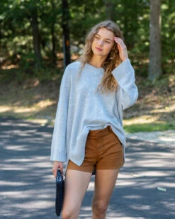 Montauk V-neck Sweater -Mersea montauk v neck sweater misty blue 5 4e98f095 c86f 46d0 af3f a5947e027328