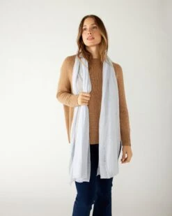 Napa Cashmere Scarf -Mersea napa cashmere scarf airy blue 2
