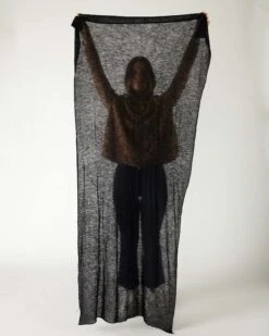 Napa Cashmere Scarf -Mersea napa cashmere scarf black 5