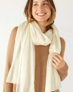 Napa Cashmere Scarf -Mersea napa cashmere scarf moonstone 1