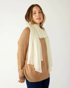 Napa Cashmere Scarf -Mersea napa cashmere scarf moonstone 5