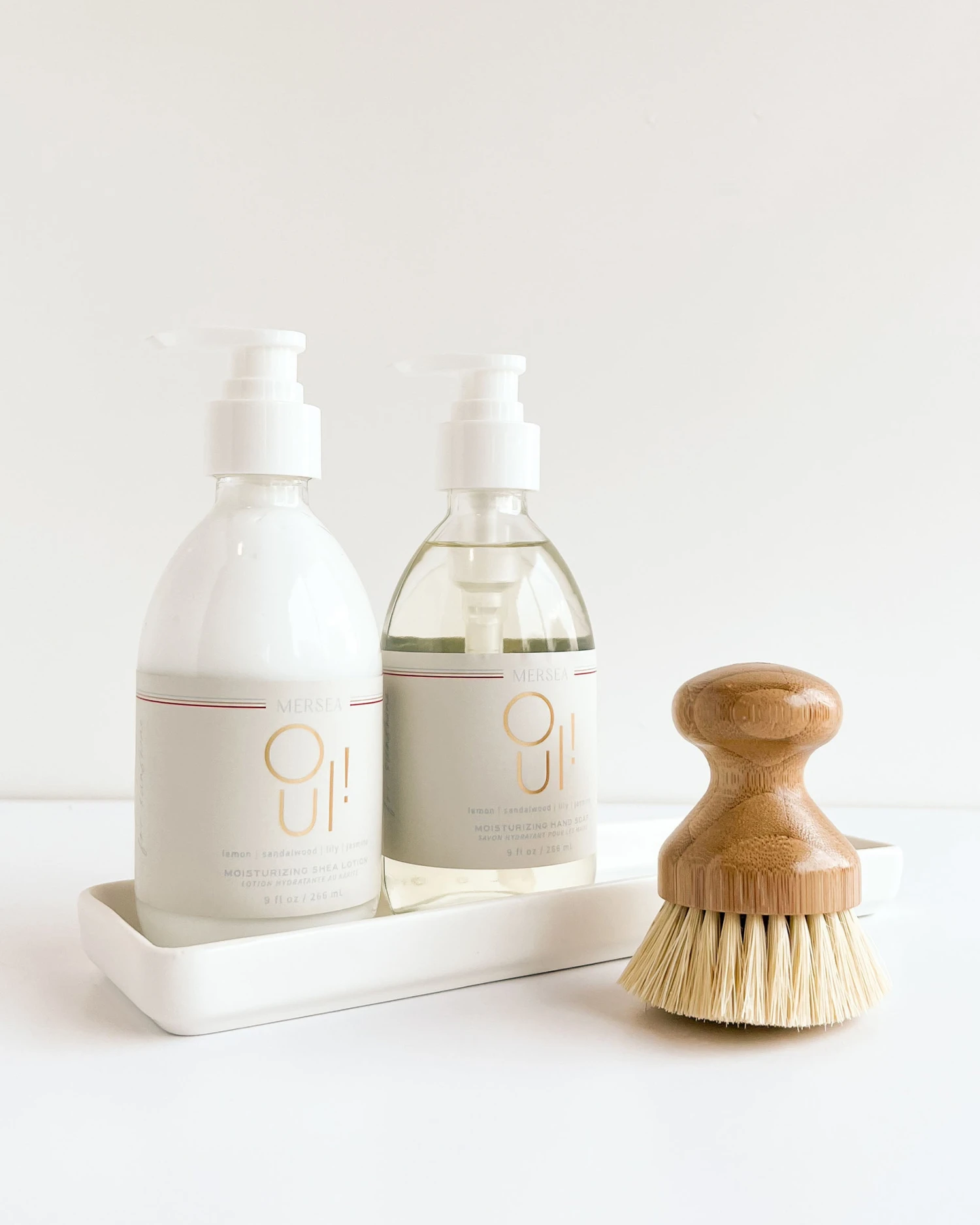 OUI! Shea Lotion & Hand Soap Set With Brush 1 OUI! Shea Lotion & Hand Soap Set With Brush