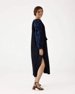 Palermo Embroidered Maxi Dress -Mersea palermo maxi dress black 2