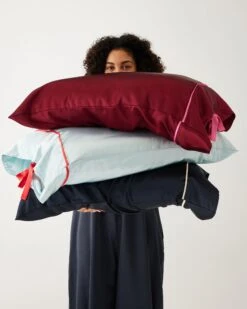 Satin Sailor Pillowcase -Mersea satin sailor pillowcase aquamarine 3