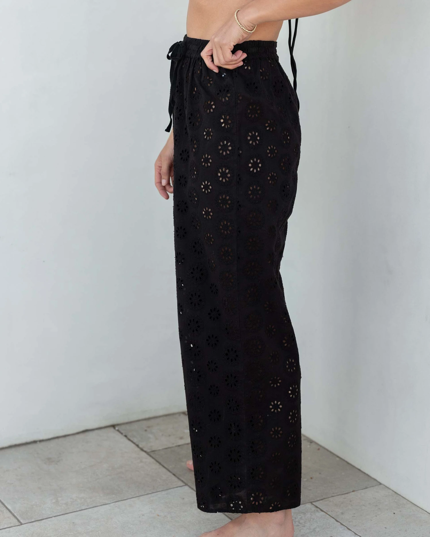 Daisy Eyelet Coverup Pant 2 Daisy Eyelet Coverup Pant - Image 2