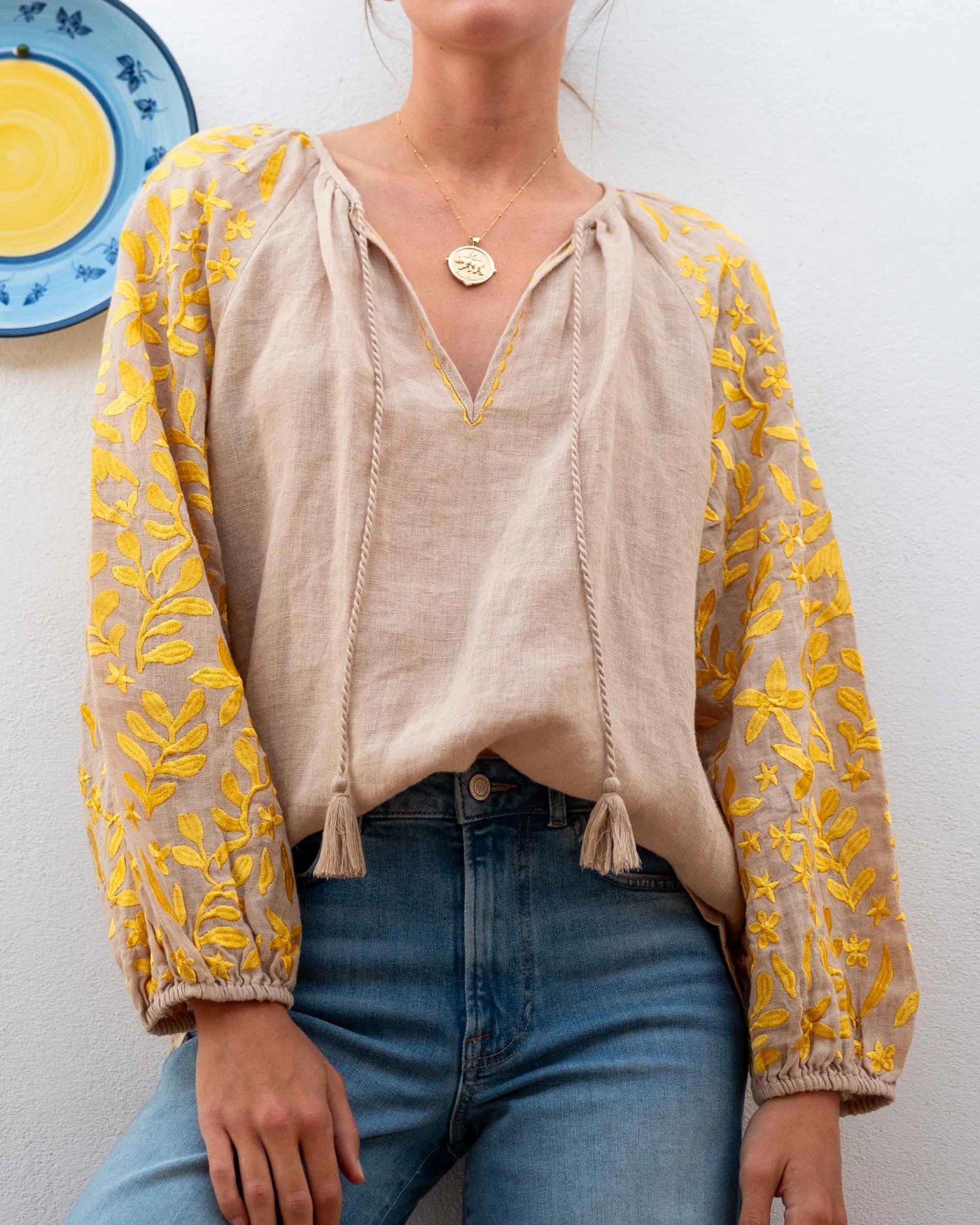 Palermo Embroidered Blouse 2 Palermo Embroidered Blouse - Image 2