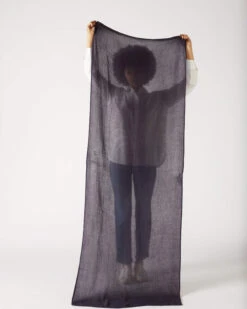 GoLightly Travel Scarf -Mersea womens light weight scarf black